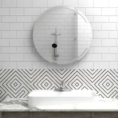 TUHOME - Espejo De Pared Redonda 60 Cm