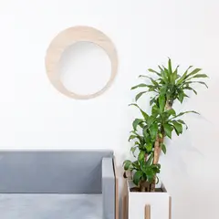 TUHOME - Espejo De Pared Redonda 60 Cm