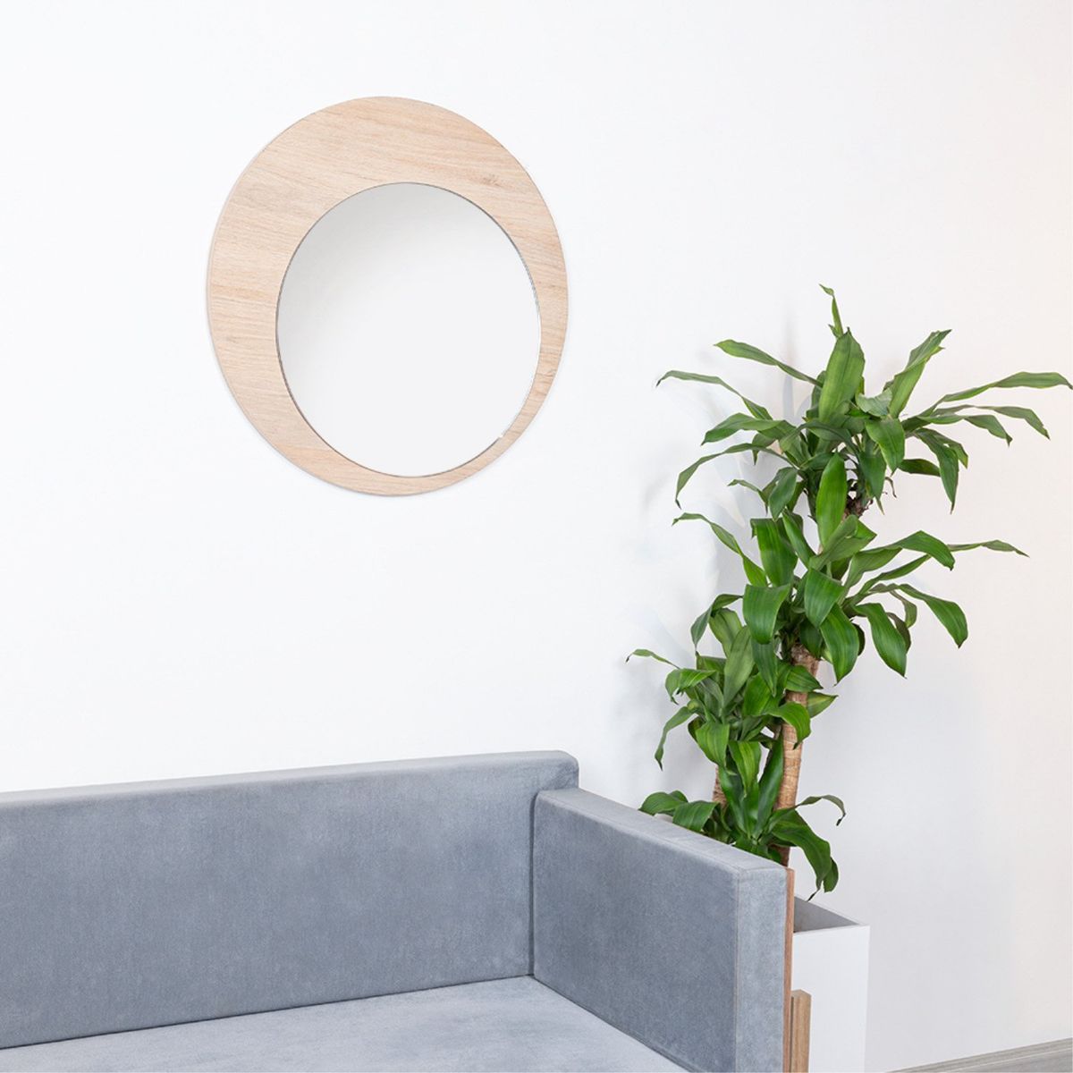 TUHOME - Espejo De Pared Redonda 60 Cm Tuhome