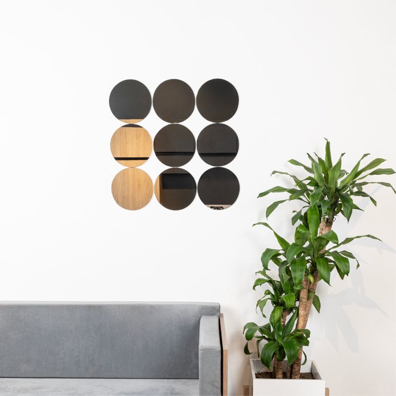 TUHOME - Espejo De Pared Redonda 60 Cm Tuhome