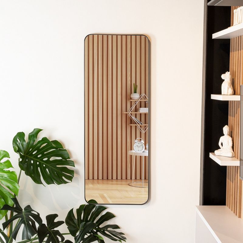 TUHOME - Espejo De Pared Metal 120X45 Cm Tuhome