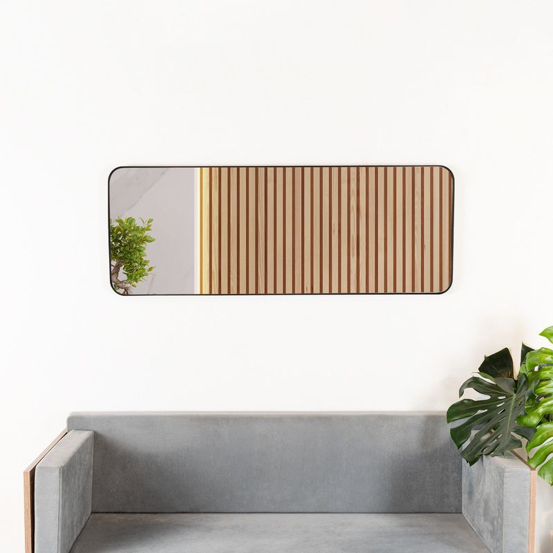 TUHOME - Espejo De Pared Metal 45X120 Cm Tuhome