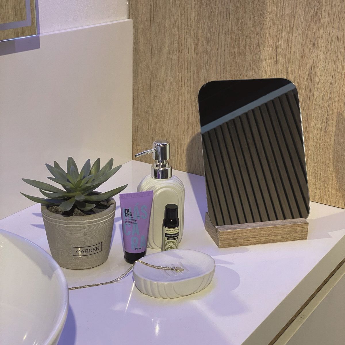 TUHOME - Espejo De Mesa 25X18 Cm Tuhome