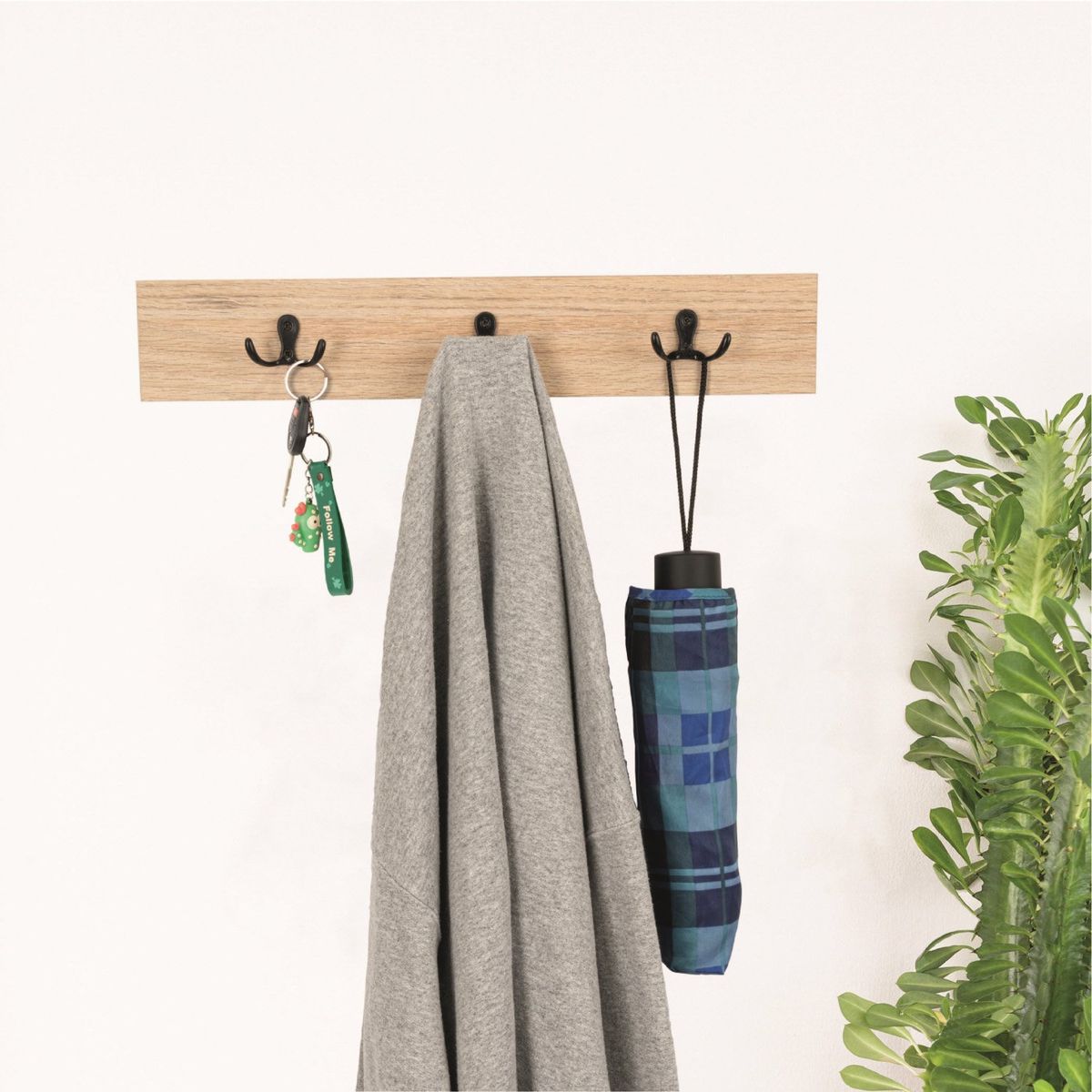 TUHOME - Perchero Sócrates 3 Ganchos Rovere Tuhome