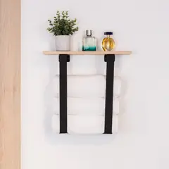 TUHOME - Toallero Dante Soporte Pino