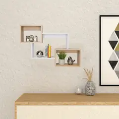 TUHOME - Repisa Alfa 3 Modulos Bicolor