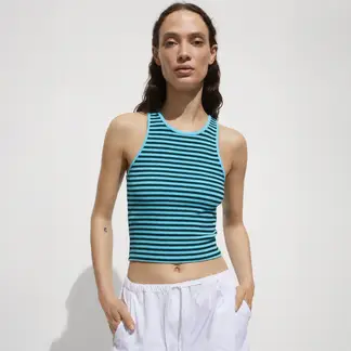 MANGO - Top Punto Rayas Mujer