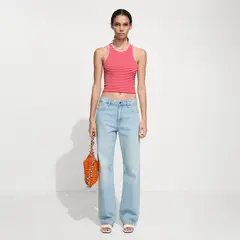 MANGO - Top Punto Rayas Mujer
