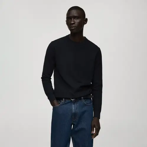 MANGO MAN - Sweater Punto Fino Algodón Hombre