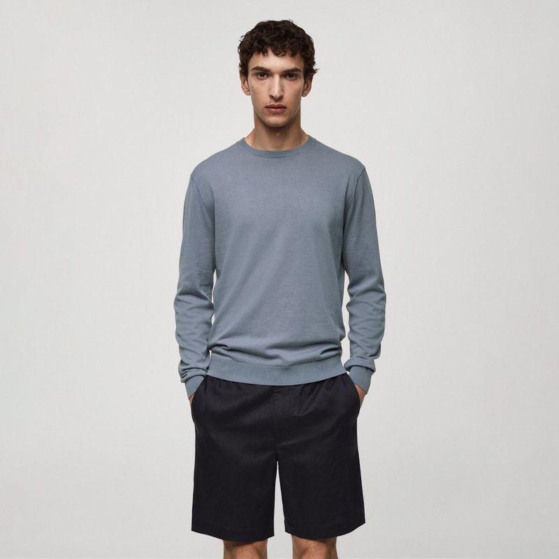 MANGO MAN - Sweater Avena Cuello Redondo Hombre Mango Man