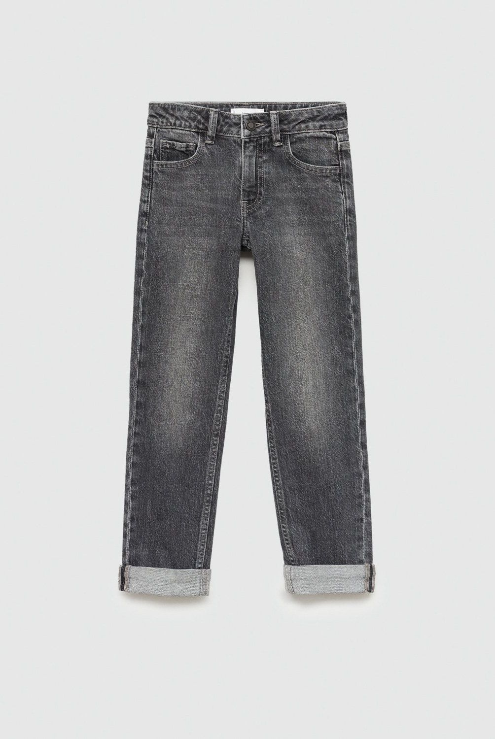 MANGO KIDS - Jeans Rectos Bajo Vuelta Niño Mango Kids