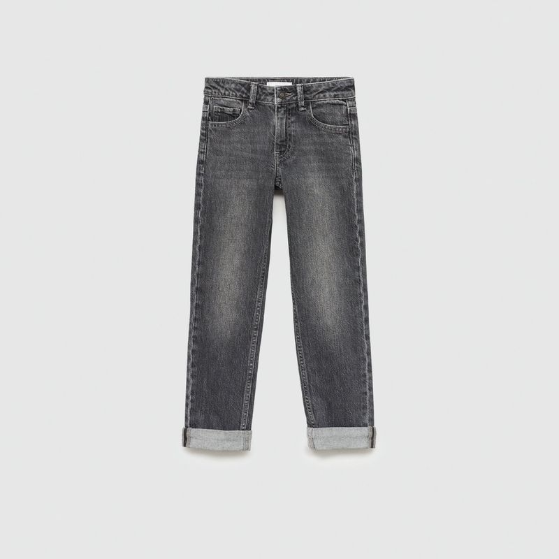 MANGO KIDS - Jeans Rectos Bajo Vuelta Niño Mango Kids