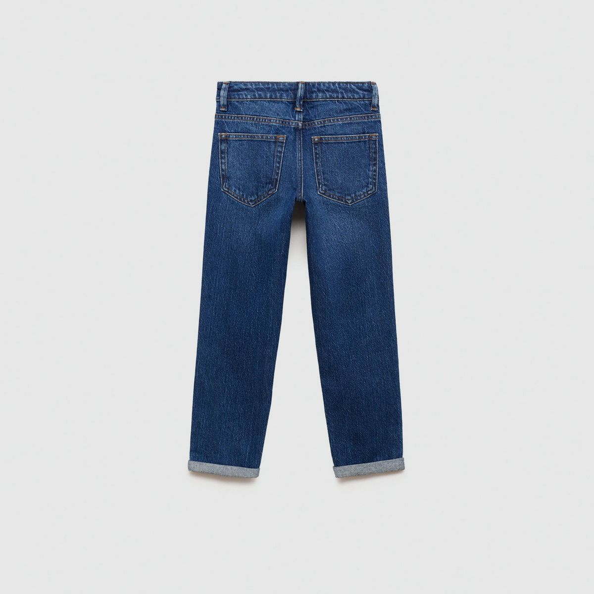 MANGO KIDS - Jeans Rectos Bajo Vuelta Niño Mango Kids