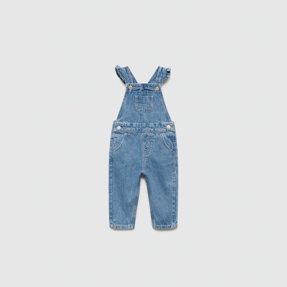 MANGO KIDS - Peto Denim Volantes Bebé Niña Mango Kids