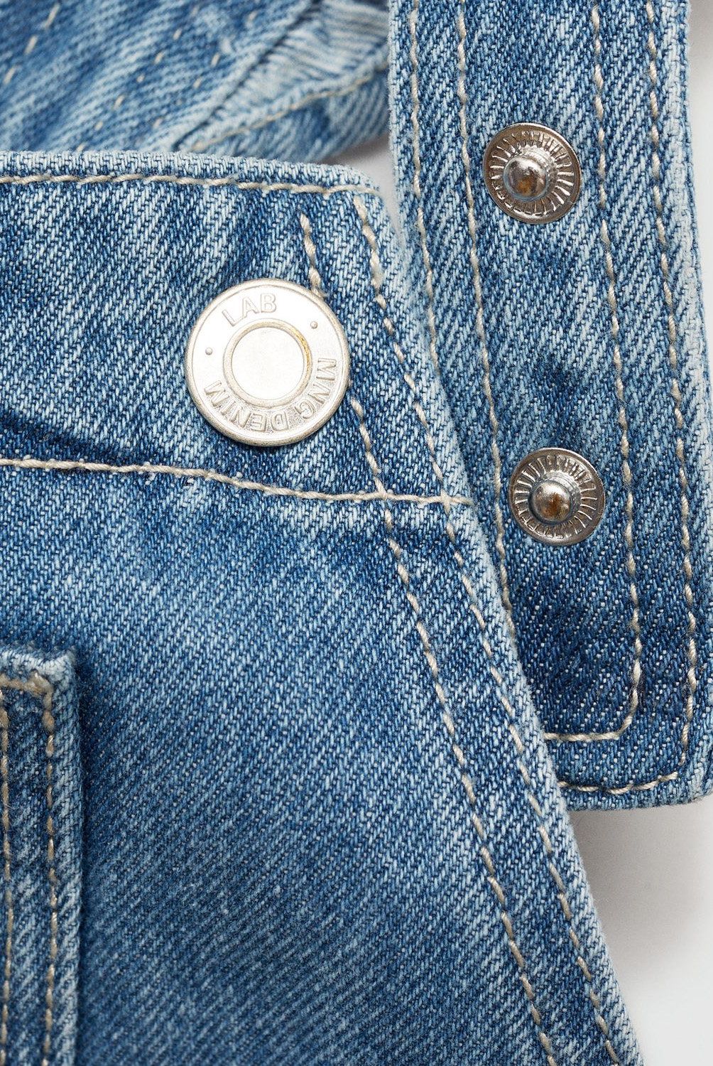 MANGO KIDS - Peto Denim Volantes Bebé Niña Mango Kids