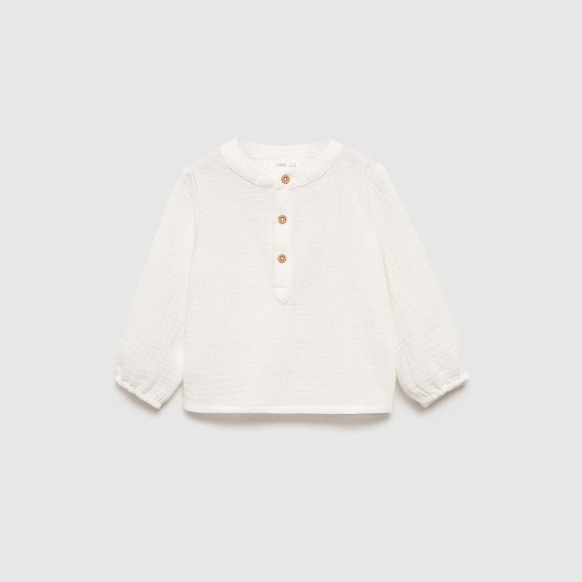 MANGO KIDS - Camisa Algodón Bambula Unisex Bebé Mango Kids