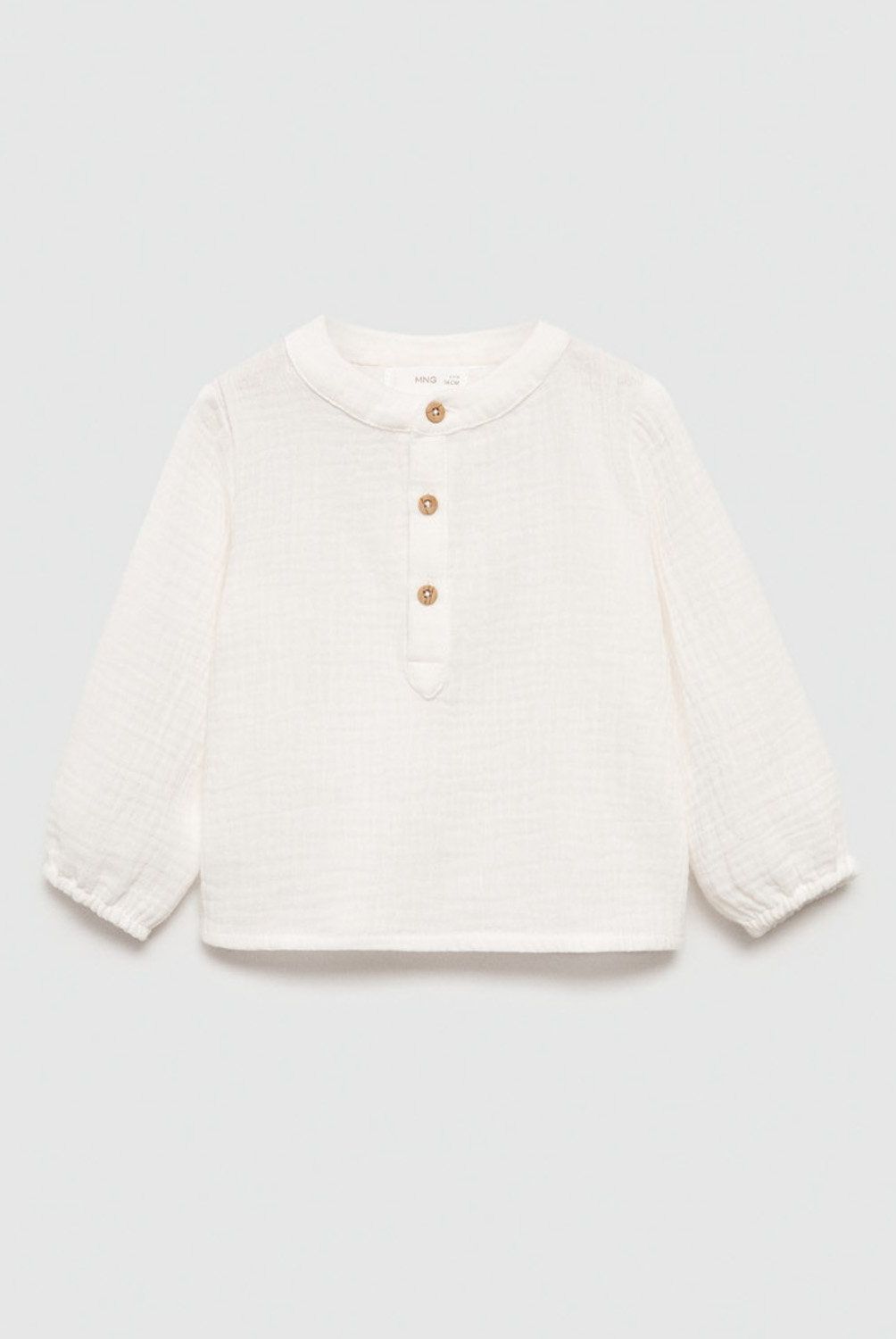 MANGO KIDS - Camisa Algodón Bambula Unisex Bebé Mango Kids