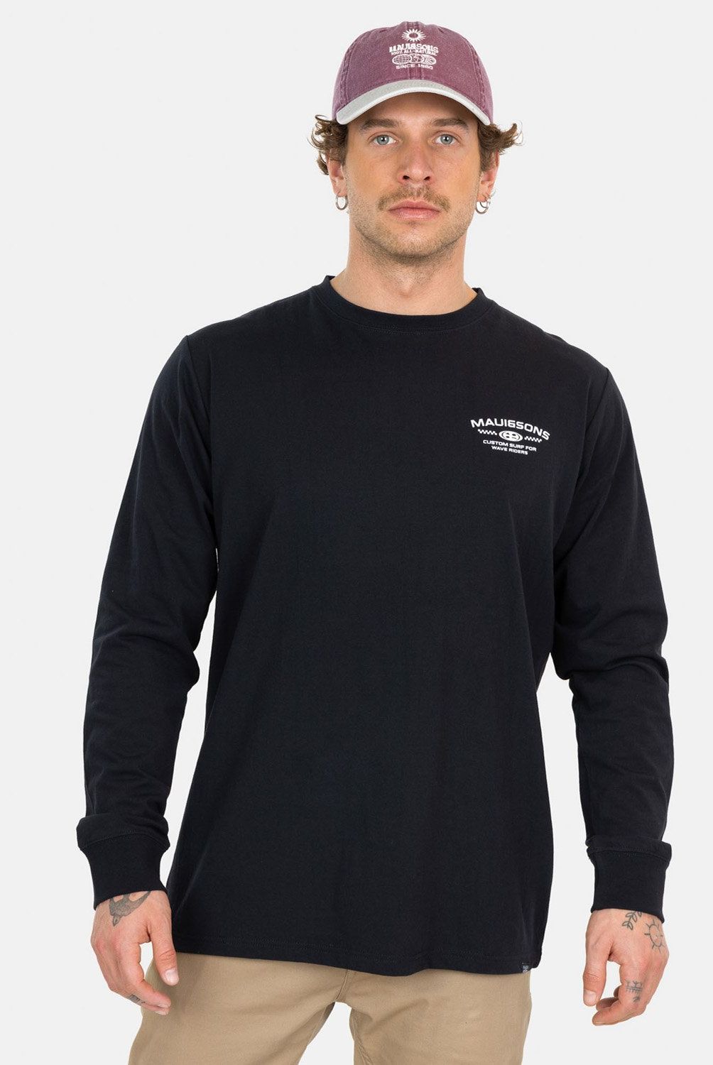 MAUI AND SONS - Polera Manga Larga Algodón Hombre Maui And Sons