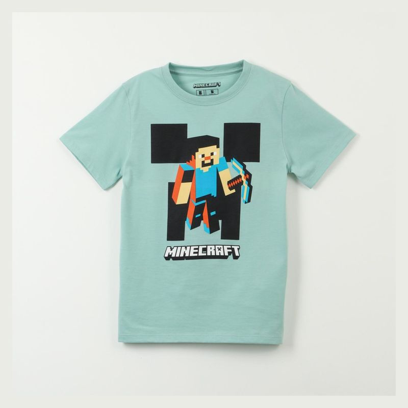 MINECRAFT - Polera Niño Algodón Steve Minecraft