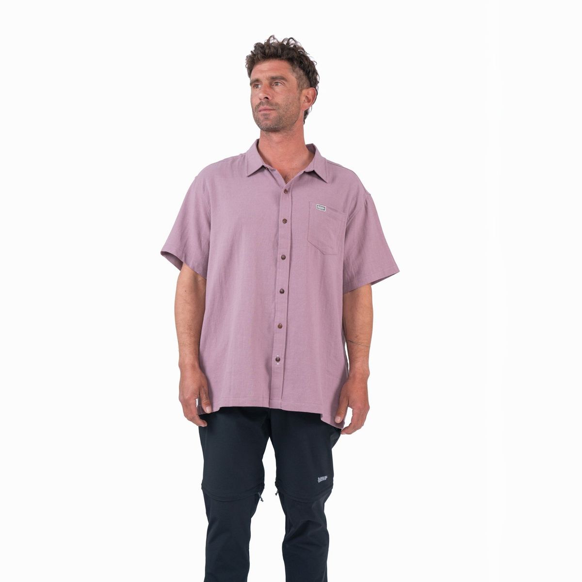 KAYA UNITE - Camisa Manga Corta Lino Hombre Kaya Unite