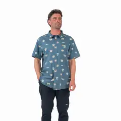 KAYA UNITE - Camisa Manga Corta Algodón Hombre