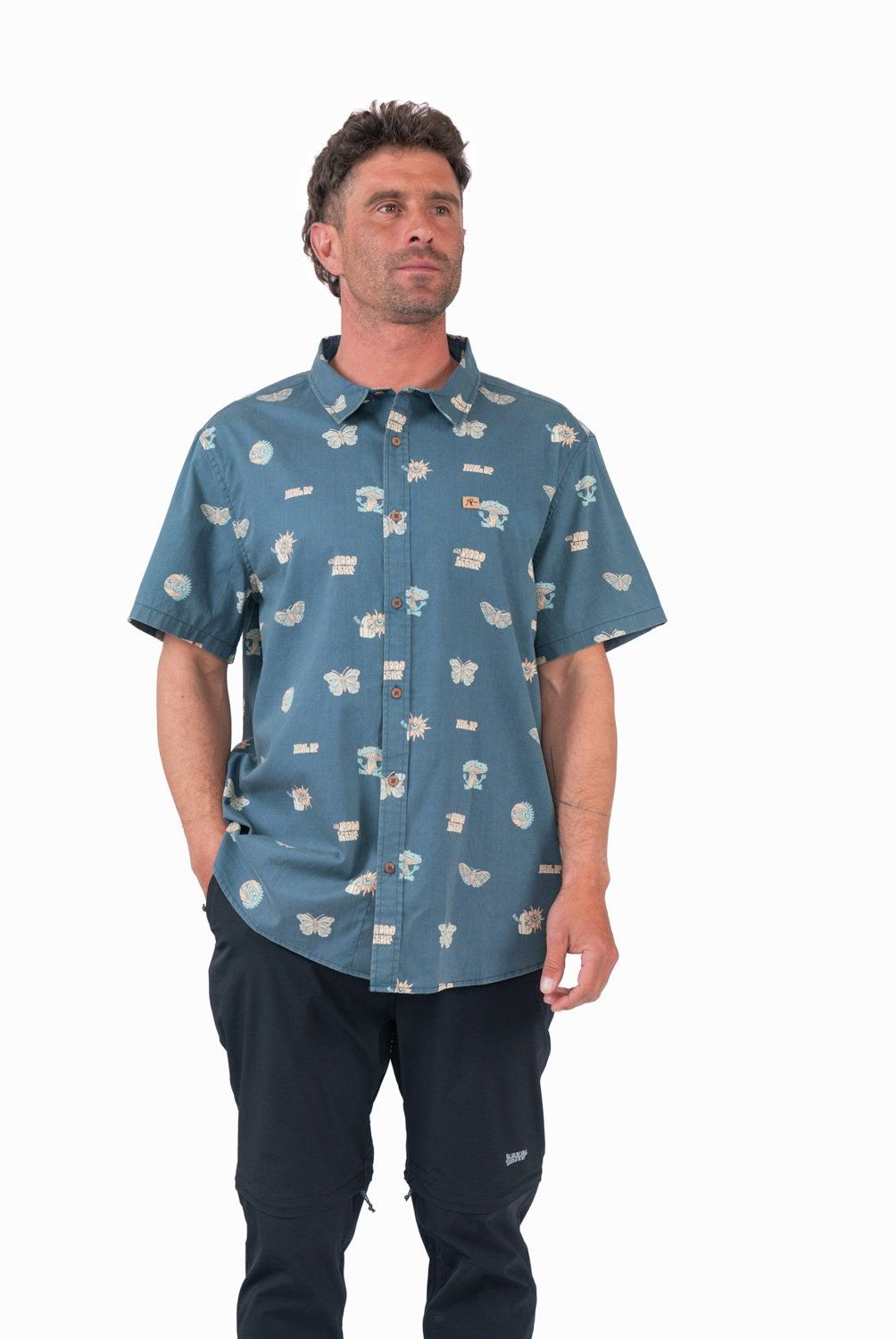 KAYA UNITE - Camisa Manga Corta Algodón Hombre Kaya Unite