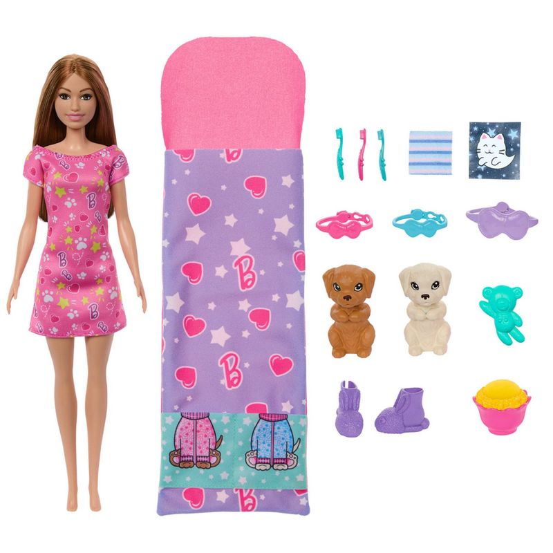 BARBIE - Fiesta De Pijamas Con Perritos Barbie