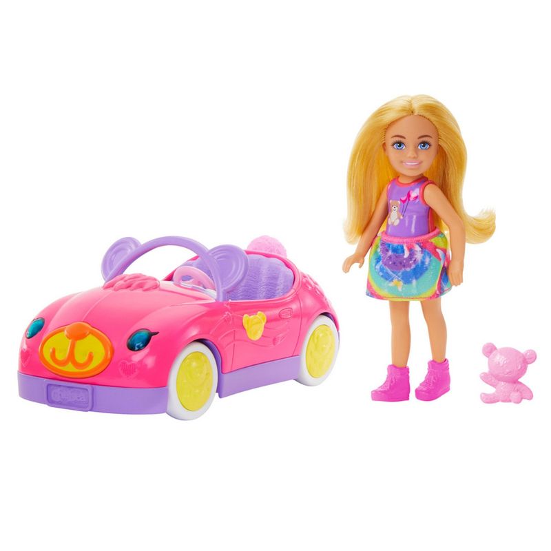 BARBIE - Set de Juego Chelsea Muñeca y Auto de Osito Barbie