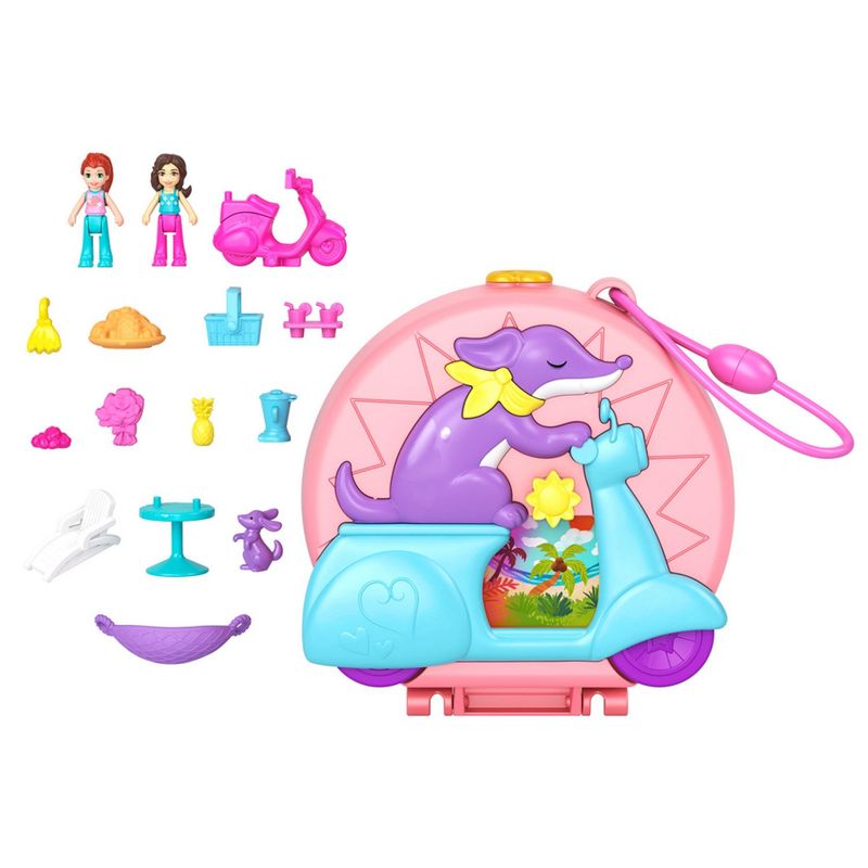 POLLY POCKET - Compacto Sorpresa Perrito Moto Polly Pocket