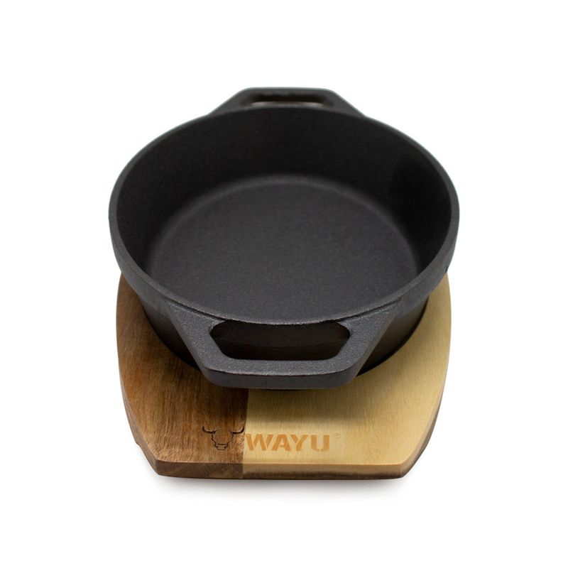 WAYU - Cacerola Iron Cast Base Madera Wayu