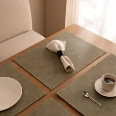 BASEMENT HOME - Individual Rectangular Clásico Café