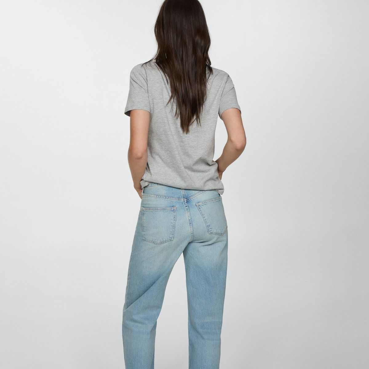 MANGO - Polera Manga Corta Mujer Mango