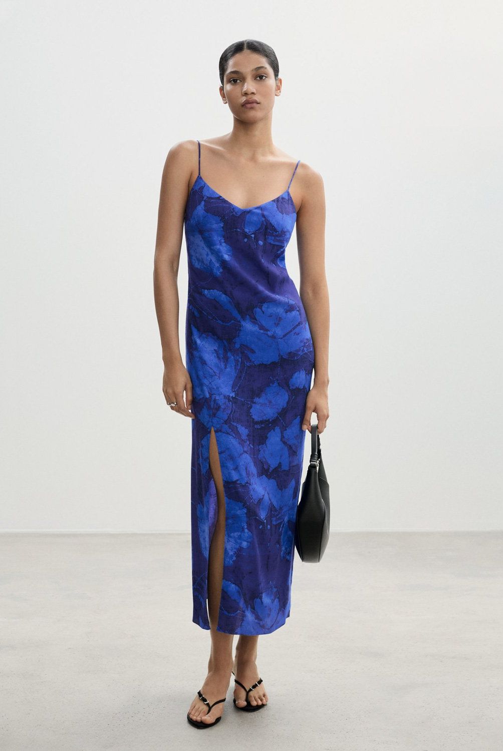 MANGO - Vestido Estampado Tirantes Mujer Mango