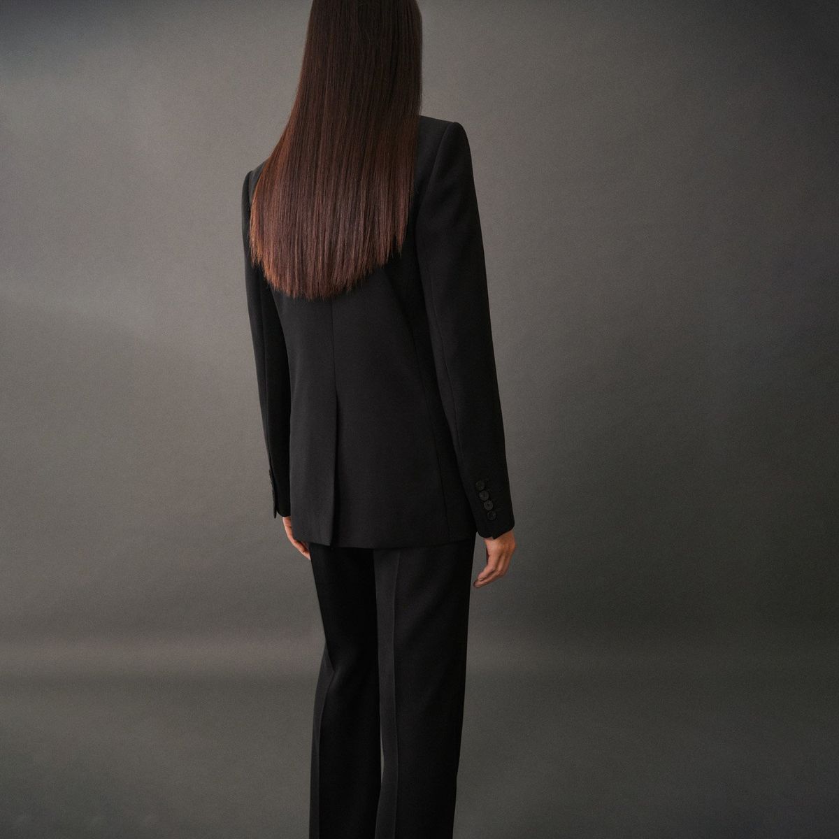 MANGO - Chaqueta Traje Recta Mujer Mango