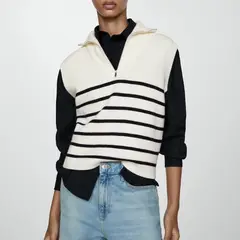 MANGO - Chaleco Punto Cremallera Mujer