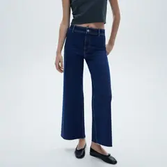 MANGO - Jeans Catherin Culotte Tiro Alto Mujer