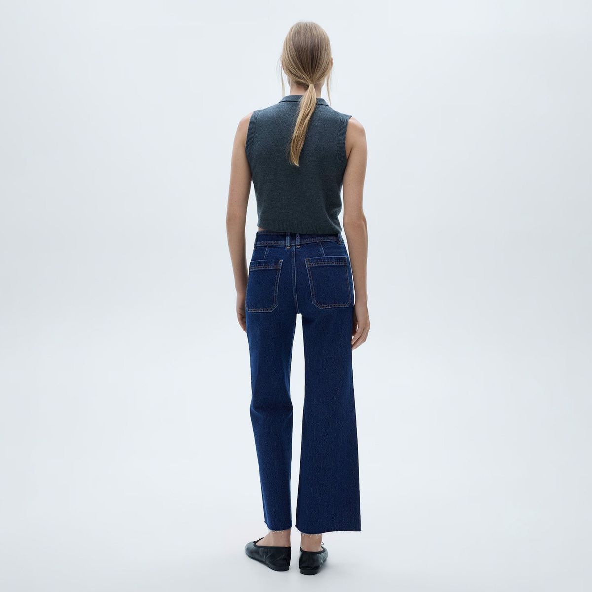 MANGO - Jeans Culotte Tiro Alto Mujer Mango