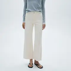 MANGO - Jeans Catherin Culotte Tiro Alto Mujer