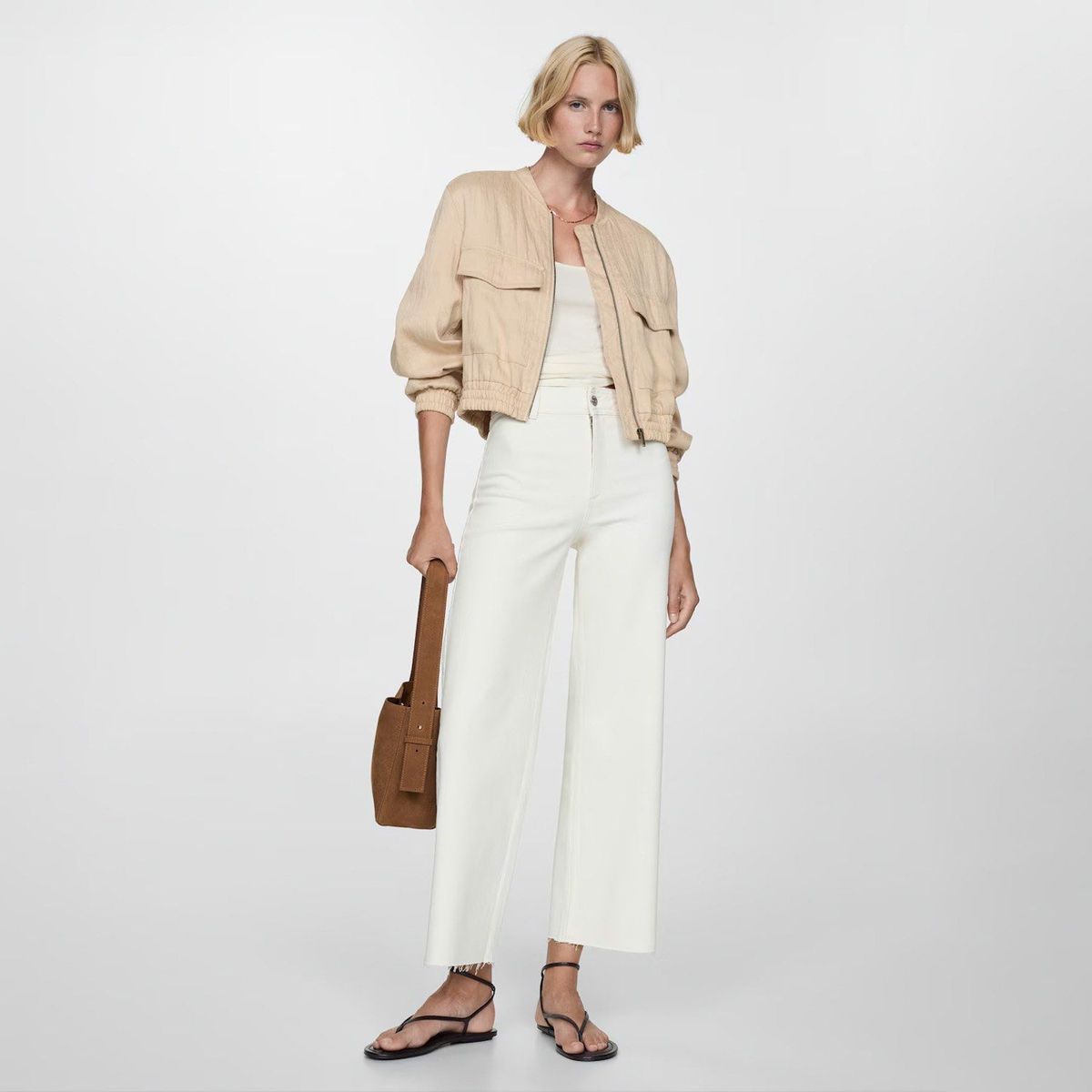 MANGO - Jeans Culotte Tiro Alto Mujer Mango