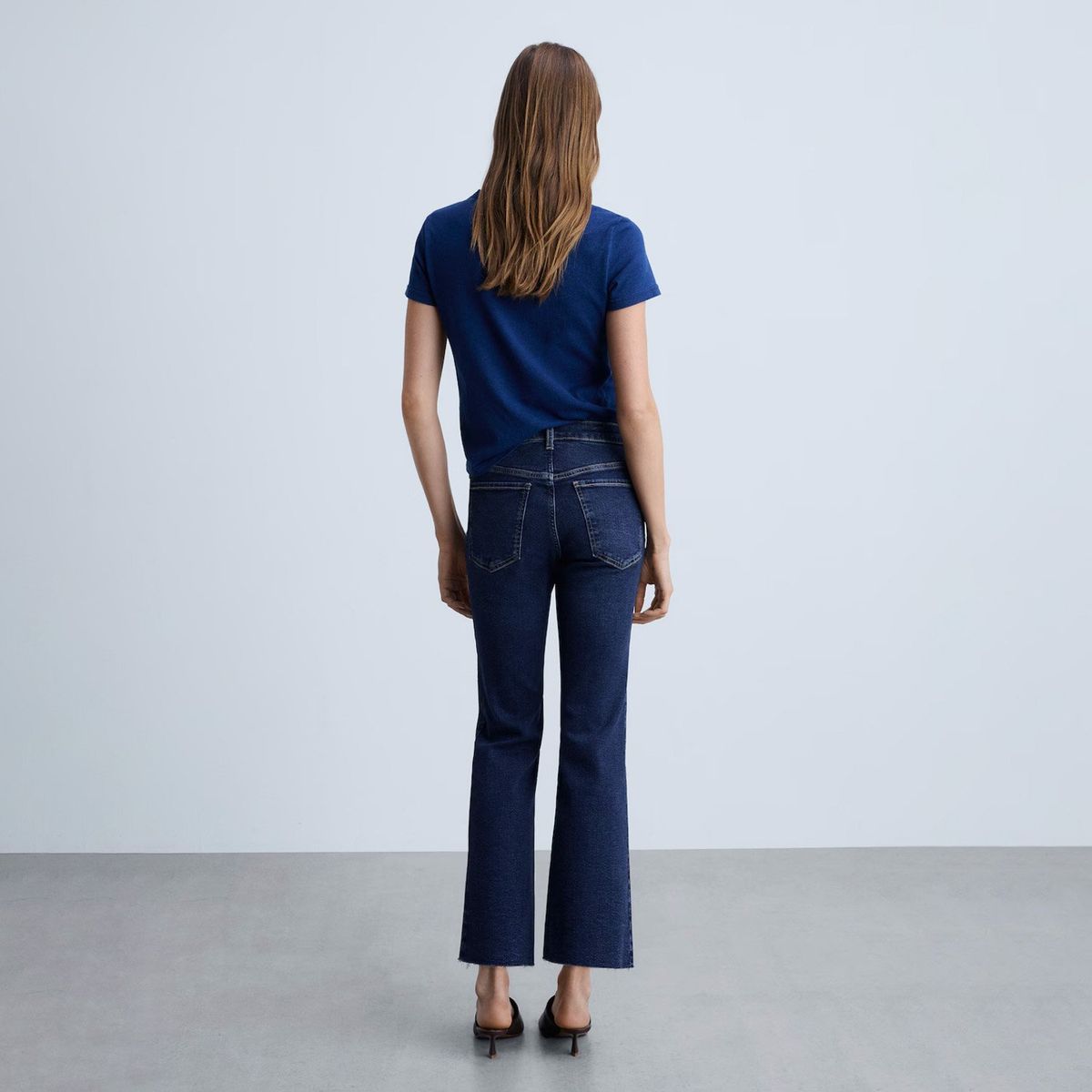 MANGO - Jeans Flare Tiro Alto Mujer Mango