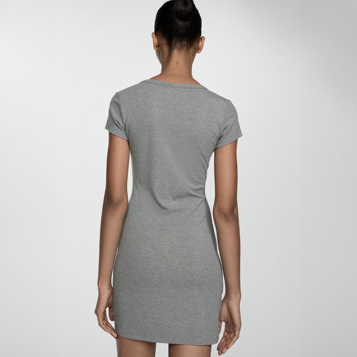 MANGO - Vestido Punto Entallado Mujer Mango