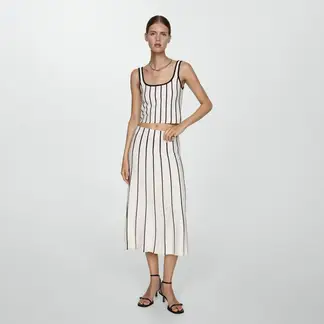 MANGO - Falda Midi Mujer