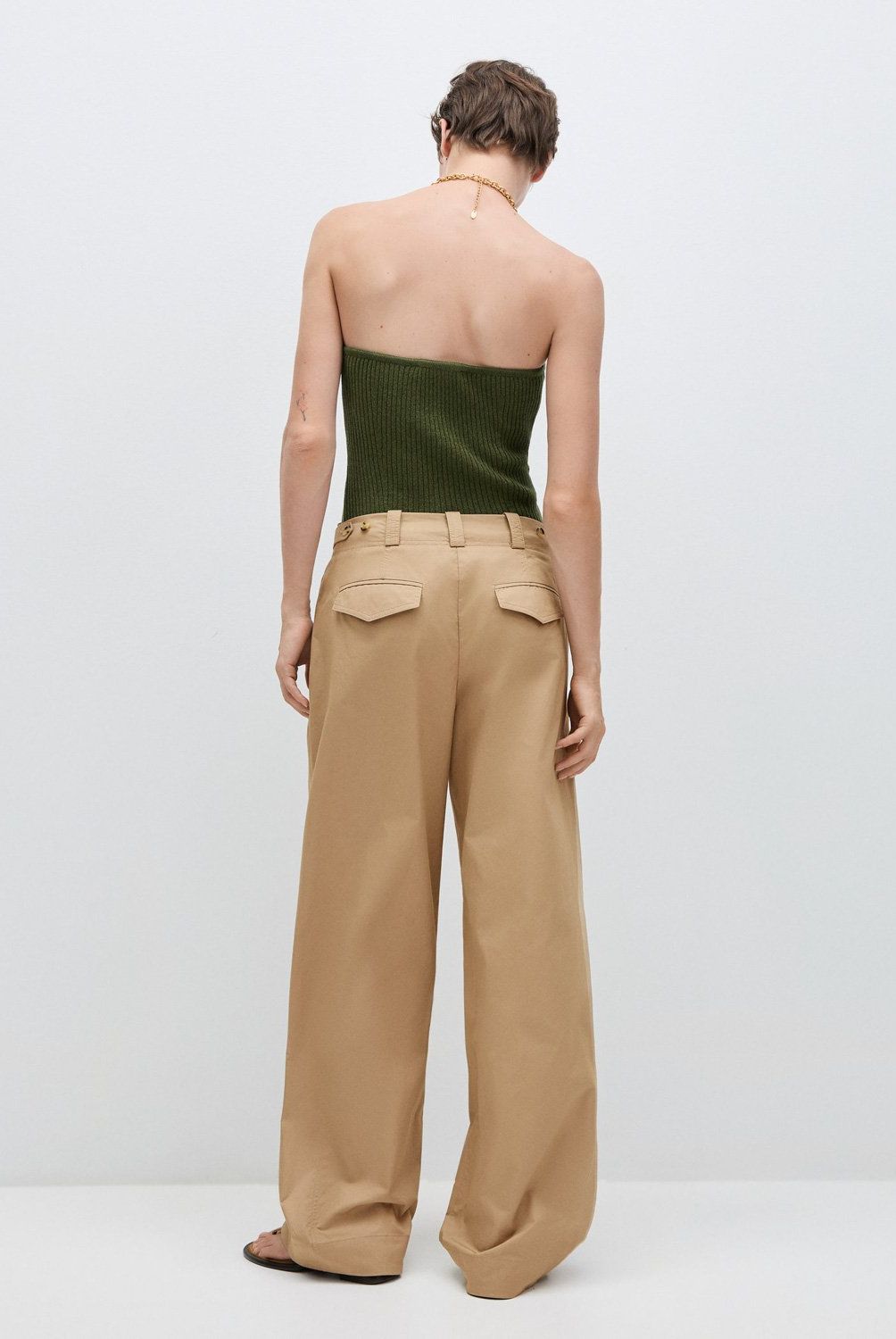 MANGO - Pantalón Pinzas Wideleg Mujer Mango