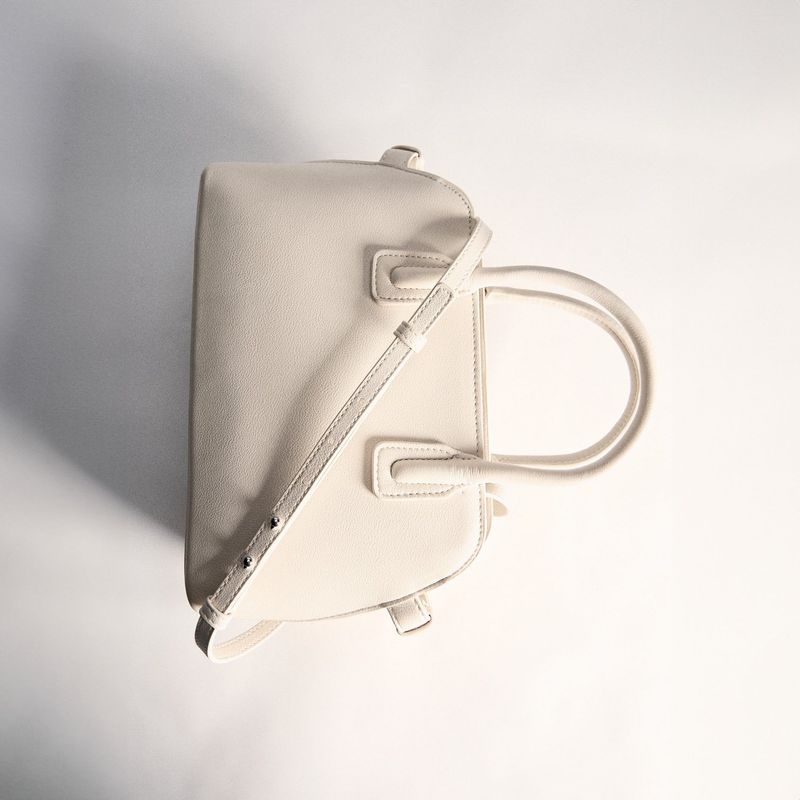 MANGO - Bolso Bowling Doble Asa Mujer Mango