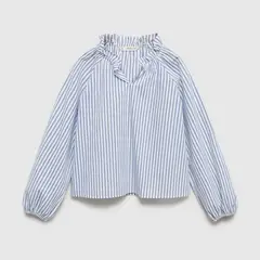 MANGO KIDS - Blusa Rayas Detalle Fruncido Niña