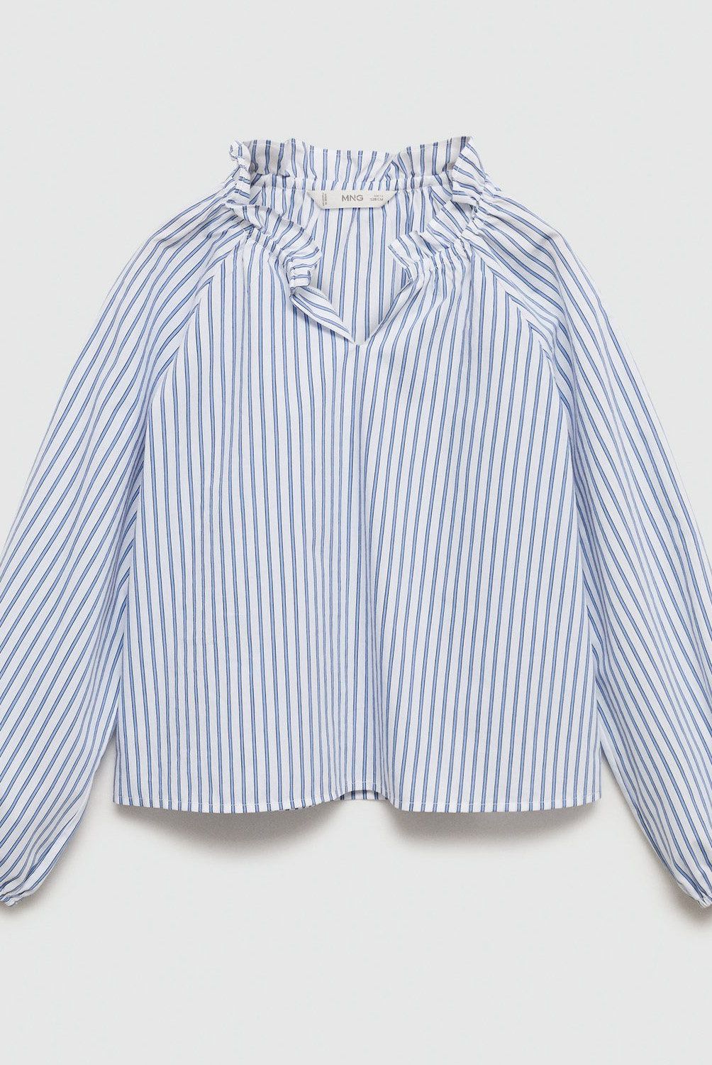 MANGO KIDS - Blusa Rayas Detalle Fruncido Niña Mango Kids