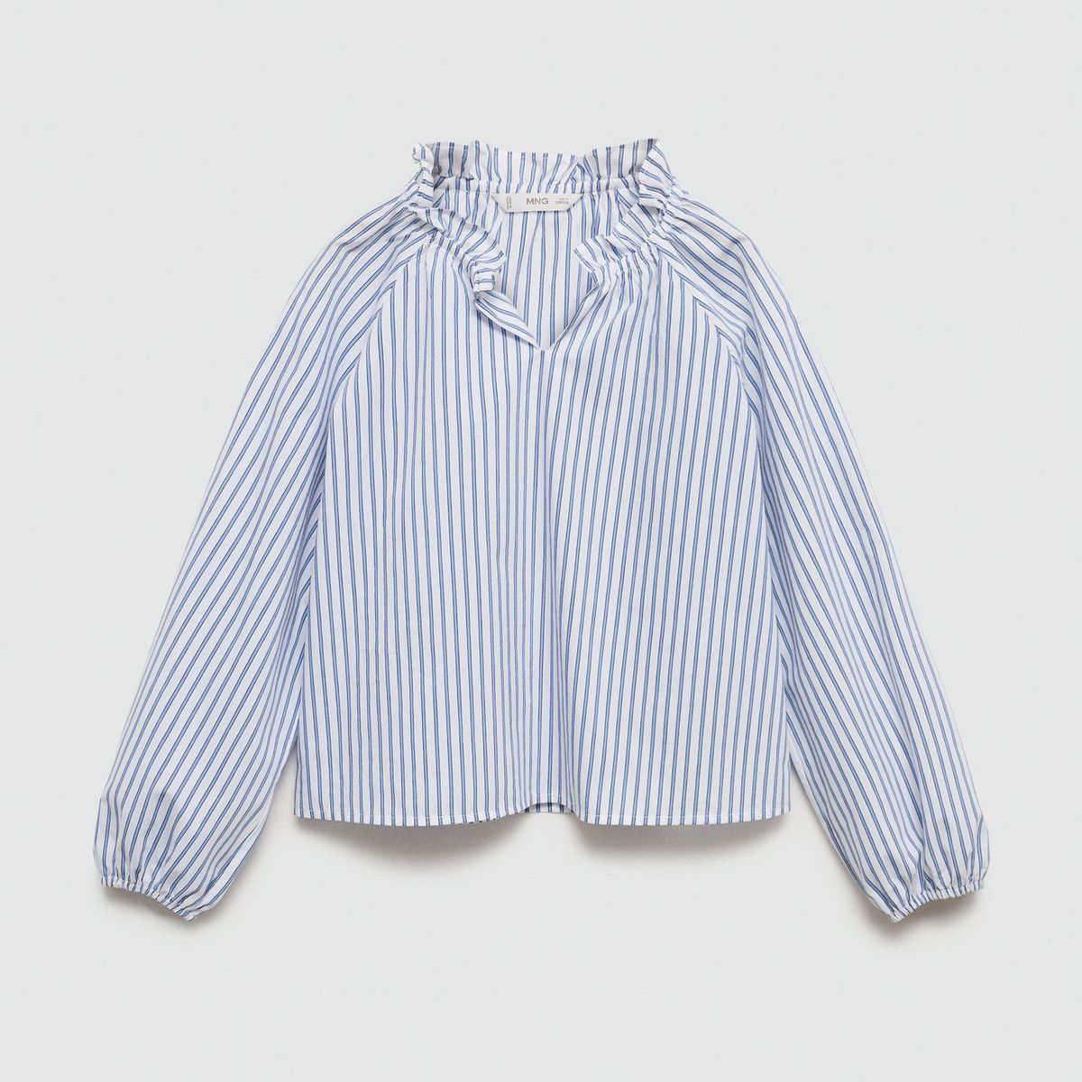 MANGO KIDS - Blusa Rayas Detalle Fruncido Niña Mango Kids