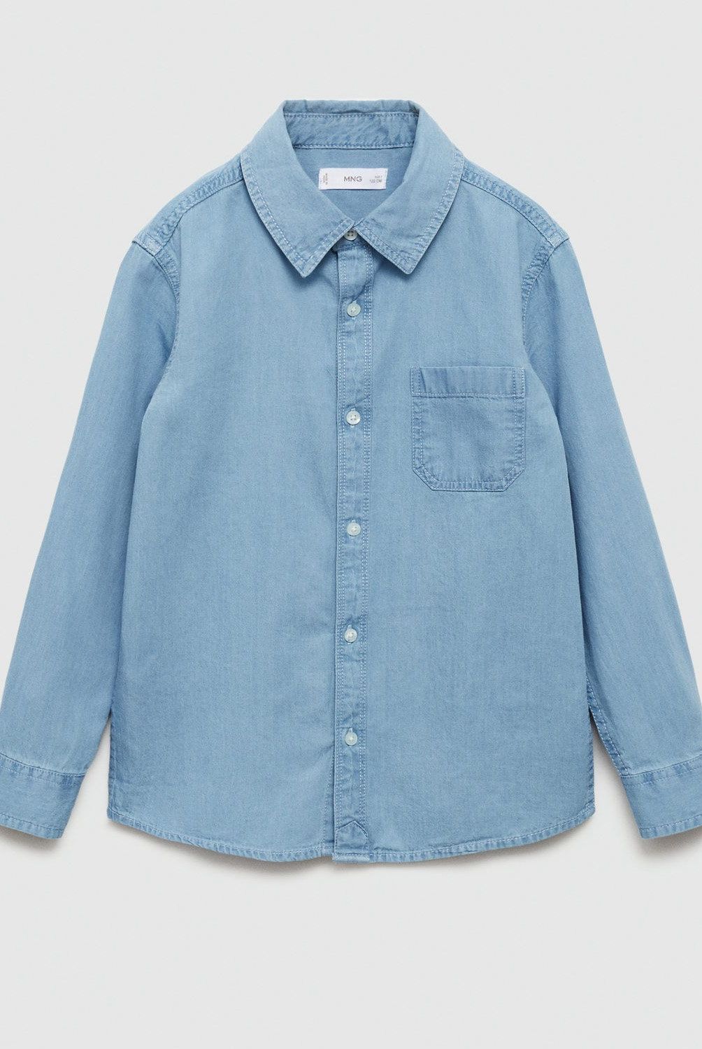 MANGO KIDS - Camisa Vaquera Bolsillo Niño Mango Kids