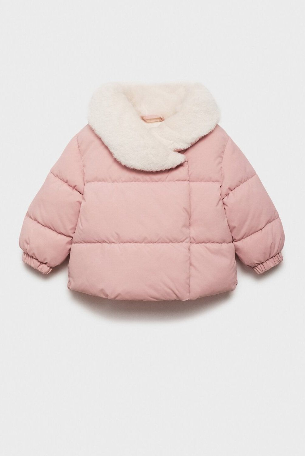 MANGO KIDS - Parka Acolchado Cuello Pelo Bebé Niña Mango Kids