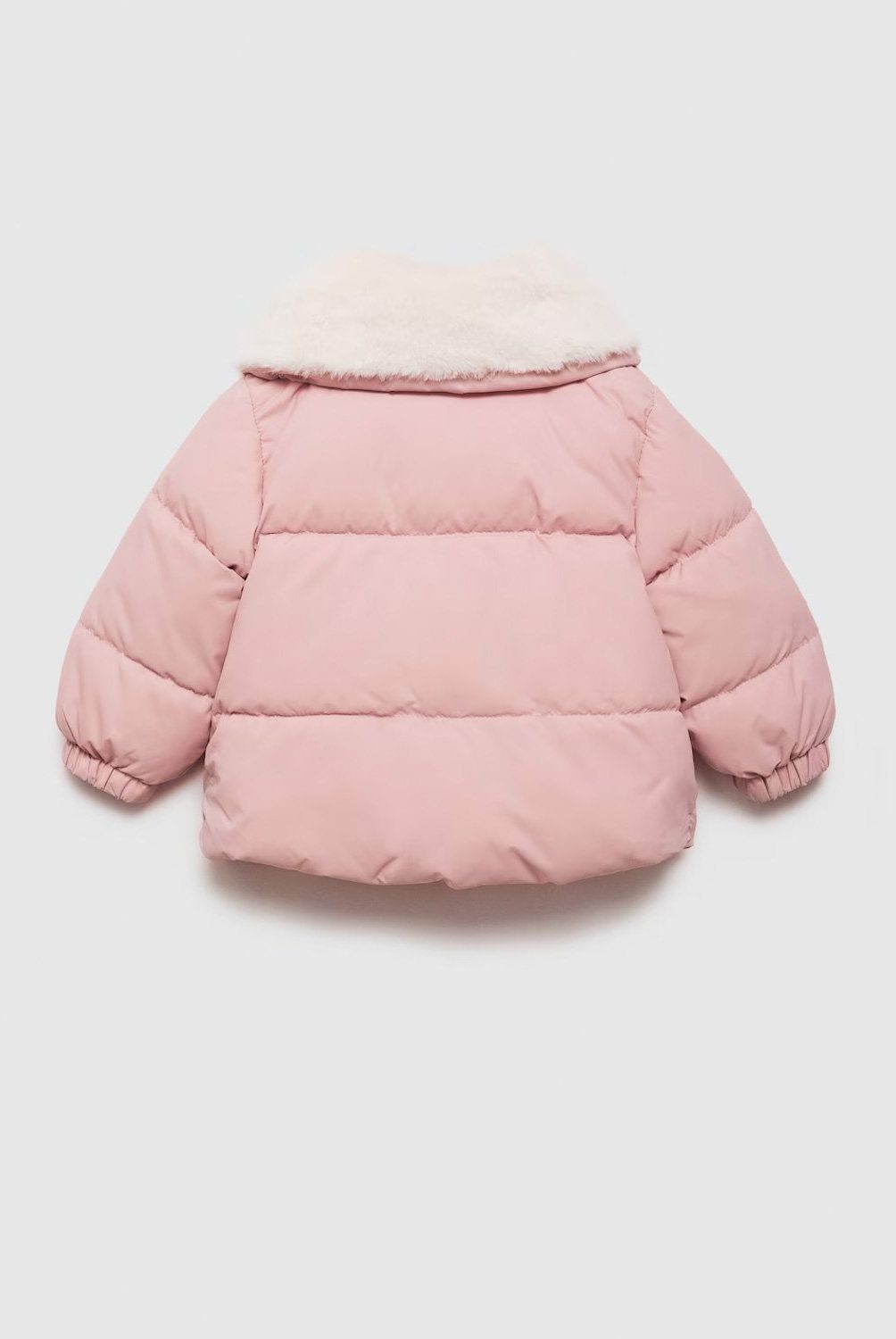 MANGO KIDS - Parka Acolchado Cuello Pelo Bebé Niña Mango Kids
